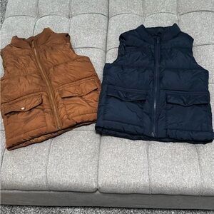 Old Navy Kids' Brown and Navy Vests